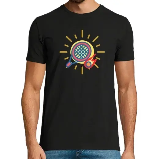 PádelRojo,Camiseta de Pádel Divertido, ropa para exteriores - 1