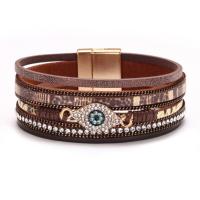 Pulseras Mujer Boho Chic con Ojo Protector, Cuero Genuino y Circonitas, Joyería y Bisuteria para Mujer, Regalo Verano 2025 - details 9