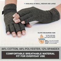 Guantes de compresión para alivio de la artritis, mezcla de algodón transpirable, diseño sin dedos para hombres y mujeres - details 0