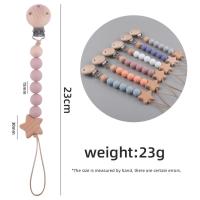 Clips de madera para chupete de bebé, cadena para chupete, soporte para pezón, juguetes mordedores, correas - details 7