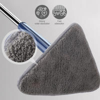 Mopa Triángular Nueva 360 Grados Ajustable para Limpieza de Ventanas con Microfibra 1.3m Mango Autolimpiador de Vidrio Kit de Limpieza para Ventanas - details 14
