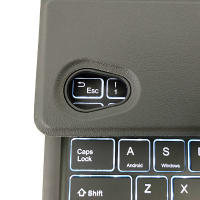 Funda de teclado Bluetooth para Lenovo Tab M10 HD 2nd Gen 10.1 pulgadas TBX306 TBX306F TBX306X Estilo sólido Material de cuero sintético Compatible con dispositivos portátiles electrónicos - details 8