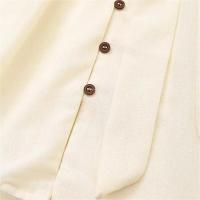 Vestido de poliéster de moda de verano con cuello en V informal suelto para mujer - details 5