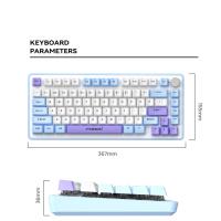 El macro del eje verde define el teclado del juego Teclado mecánico luminoso de colores mezclados - details 32