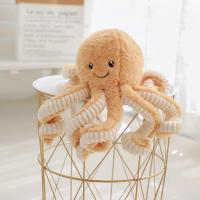 Peluche de pulpo de 15,7 pulgadas, animal marino de peluche para decoración del hogar(marrón) - details 1
