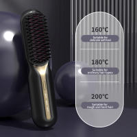 Peine alisador de iones negativos, cepillo alisador para el cuidado del cabello, alisado y acondicionador, antiquemaduras, recargable por USB, plancha plana - details 7