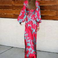 Vestidos verdes de verano 2025 con cinturón, elegantes, para ir al trabajo, de manga larga, para interiores de empresa grande, con cuello en V - details 12