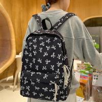 Mochila con lazo de nailon, bolso escolar ligero de gran capacidad para estudiantes, bolsa de almacenamiento, bolso de hombro para adolescentes de estilo japonés, viaje - details 2