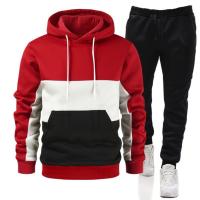 Sudadera con Capucha de Bloque de Colores Nueva y Traje Deportivo Casual de Alta Calidad para Primavera y Otoño - details 1