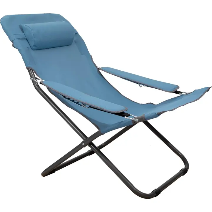 camping plegable con respaldo ajustable de textileno 2 × 1 - 1