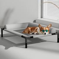 Camas elevadas de malla para mascotas, transpirables, extraíbles, con almohada, cama refrescante para perros, cama para gatos, para tomar el sol en el patio. - details 4