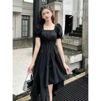 Falda de vestido de burbuja con diseño de dobladillo Irregular, temperamento francés delgado y de moda - details 5
