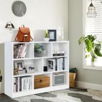 Estantería Infantil de 3 Niveles Organizador de Juegos de Madera Mueble Multiuso para Libros y Juegos 122 x 32 x 93 cm Blanco - details 1