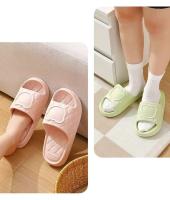 Zapatillas de interior de verano para mujer, sandalias EVA transpirables y bonitas, diseño antideslizante con parte inferior gruesa, versión para hombre y baño en casa - details 10