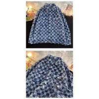 Chaqueta vaquera a cuadros para hombre y mujer, estilo americano, corte holgado, diseño Vintage, sensibilidad, ropa informal de otoño a la moda - details 2