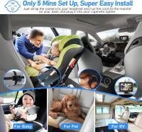 Espejo de seguridad para asiento trasero de bebé, accesorio cuadrado para cuidado infantil, Monitor para niños - details 3