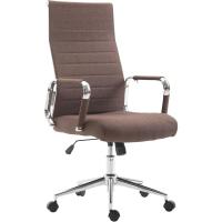 Silla De Oficina Kolumbus Ergonómica En Tela con Ruedas I Silla De Escritorio Regulable En Altura y Giratoria, Color:marrón - details 0