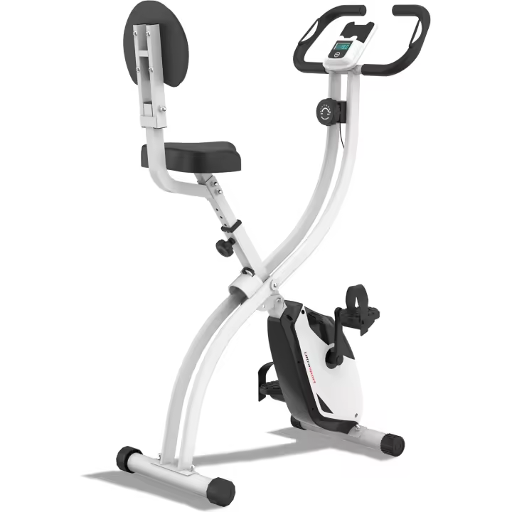Bicicleta Estática Plegable hasta 130 KG Extra Silenciosa con Sillín de Comodidad Ajustable - 1