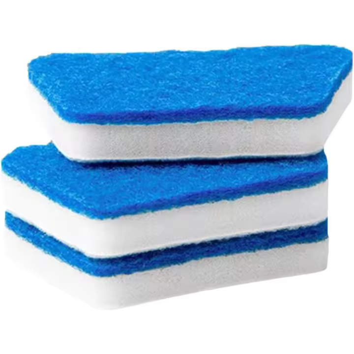 Cepillo de Limpieza de Mango Largo Cepillo de Pared de Baño, Cepillo de Bañera Extraíble, Cepillo de Limpieza de Esponja de Vidrio para Limpiar Baño, Cocina, Azulejos de Pared - 1