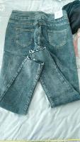 Jeans de Terciopelo de Tobillo Alto Pantalones de Denim Cálidos para Mujer en Otoño-Invierno - details 8