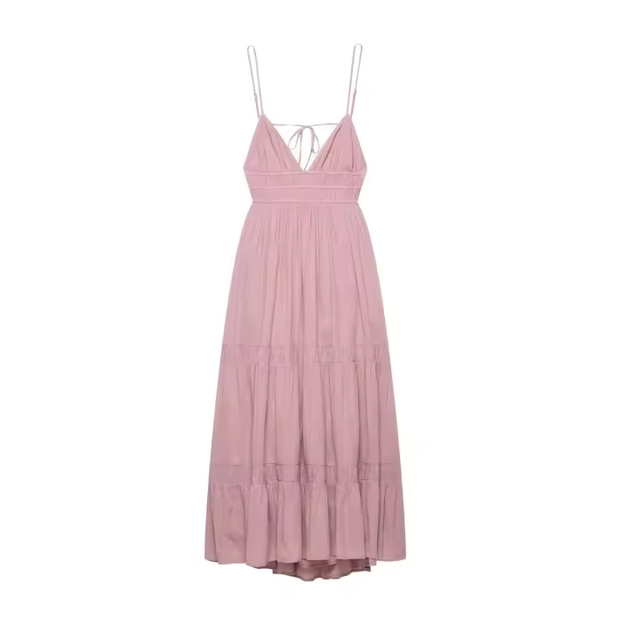 Ropa de mujer europea y americana popular vestido Midi de tul - 1