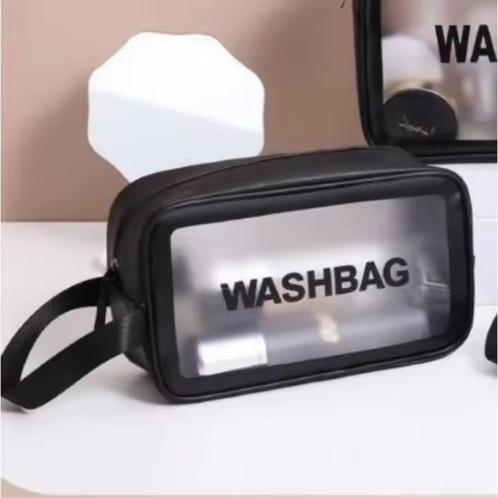 Bolsa de Maquillaje de Viaje Grande Organizador de Cosméticos Impermeable Transparente - 1