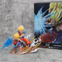 Figura de Son Goku, Kamehameha, Kakarotto Cell, Super Saiyan, modelo de decoración, estatua, muñeca, reg - details 24