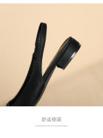 Zapatos planos con punta en punta y tira trasera poco profunda de nuevo estilo - details 6