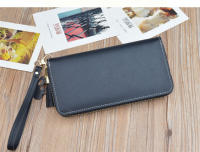 Cartera larga de cuero para mujer, tarjetero de mano con cremallera para teléfono, monedas, regalo de Navidad - details 5