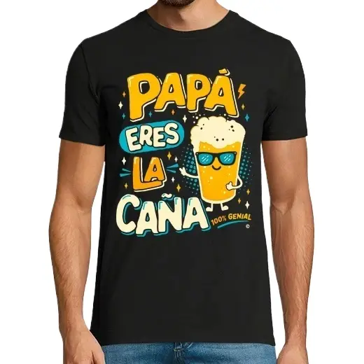 Papá eres la caña regalo original dia padre Camisetas CERVEZA,Pack Regalo Camiseta Personalizada - 1
