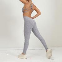 Mallas deportivas ahuecadas plisadas para otoño e invierno, conjunto de mono de Yoga, Leggings deportivos sin espalda que se abrazan al cuerpo, nuevo - details 29