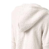 Sudadera con Capucha de Peluche para Mujer Ouwu Moda de Color Sólido, Ajuste Suelto, Estilo Tendencia 2024 - details 13