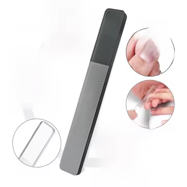 Herramienta de manicura de nanovidrio profesional, caja de arte de cristal lavable con herramientas de almacenamiento de puerta - 1