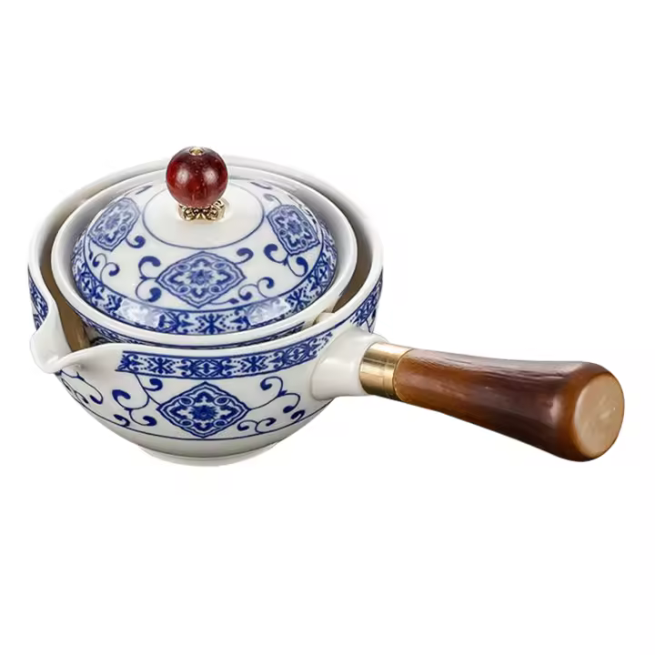 Tetera China Gongfu con rotación de 360 °, tetera de porcelana, regalo Ideal para amantes del té - 1