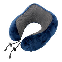 Almohada De Viaje Suave En Forma De U Para Cuello Con Memoria De Espuma Almohadilla De Soporte Para Cervical Uso En Avión Y Hogar - details 4