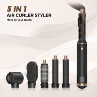 Peine de Aire Caliente 5 en 1 AEVYVKV Rollo Recto para Rizar y Secar el Cabello - details 0