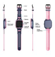 Relojes inteligentes niños Captura de video en HD Fitness deporte Seguimiento GPS reloj - details 10