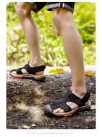 Novedad de verano para hombre, sandalias huecas transpirables, deportes al aire libre y ocio, zapatos de playa grandes antideslizantes - details 11