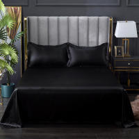Bonenjoy-sábana lisa y sedosa para el hogar, ropa de cama de Color sólido, estilo lujoso, sin funda de almohada, 1 unidad - details 9