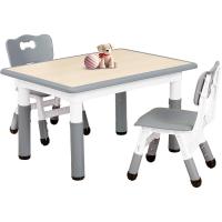 Juego de Mesa y 2 sillas para niños, Altura Ajustable, Juego de Mesa y Silla para niños de 3 a 8 años, fácil de Limpiar, Aprobado por CPC y CE (Juego de 3 Piezas), Color Azul - details 47