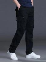 Pantalones Cargo de Algodón para Hombres Pantalones Casuales Sueltos con Múltiples Bolsillos para Actividades al Aire Libre y de Trabajo - details 7