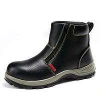 Botas de trabajo de cuero, punta de acero, zapatos cálidos de protección de seguridad contra golpes y golpes de terciopelo de invierno, botas de nieve para hombre - details 11