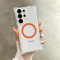 Funda de Armadura Transparente Magnética para Samsung Cubierta Protectora de Choque Reforzada con Corners de Lujo Ultra - details 7