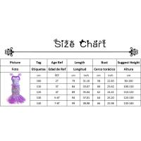 Vestido de cola de disfraz de princesa Ariel de fantasía de sirena púrpura para niña pequeña para fiesta en la playa - details 0