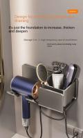 Organizador de alisador de cuna de baño, soporte para secador de pelo, estante, accesorios de baño - details 2
