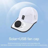 Sombrero de verano con carga solar para hombres y mujeres, malla transpirable, protección solar, sombrilla para exteriores, lengua de pato, sombrero de playa - details 3