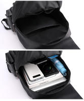 Mochila para hombre, 15 pulgadas, lona y cuero impermeable, antirrobo mochila para ordenador grande, mochila escolar, viaje, Lycee Trabajo - details 4