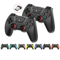 BLUEKAKA Juego de 2 mandos inalámbricos para PC, Joystick de mano para TV, ordenador, Android, mando a distancia con adaptador adicional - details 0