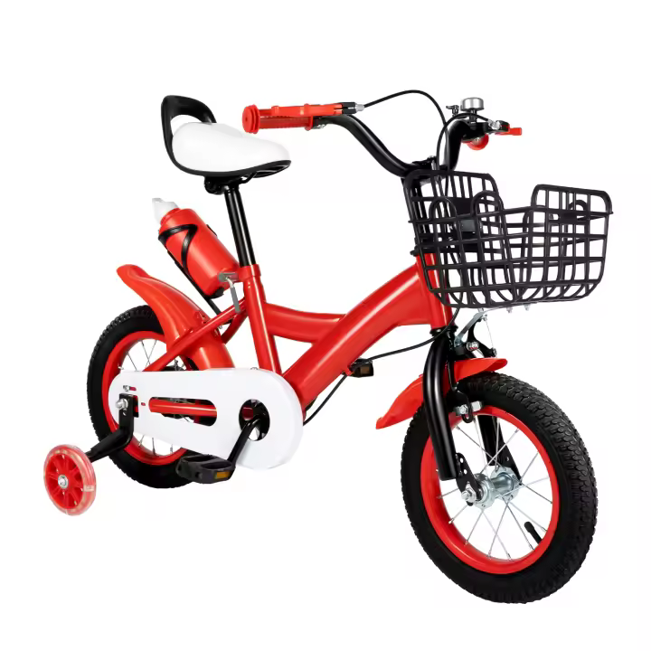Bicicleta con estabilizadores para niños, 12 pulgadas, altura ajustable, tecnología de freno doble, Pedal, ciclismo, bicicleta Cruiser - 1