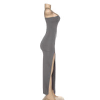 BUNO-rojo negro Año nuevo fiesta de Navidad vestidos largos mujeres primavera básico ceñido al cuerpo con cordones estiramiento vestidos midi ajustados femme - details 24